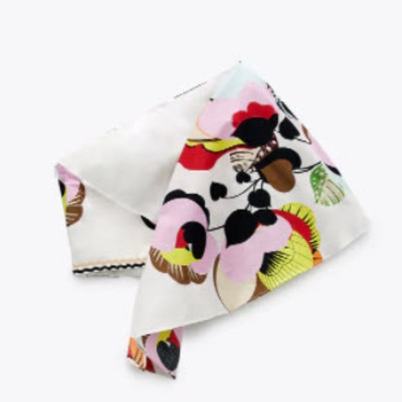 NWT ZARA PRINTED ASYMMETRICAL TOP - Picture 5 of 8